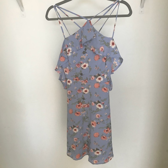 Francesca’s Pearla Floral Ruffle Dress - Picture 2 of 3